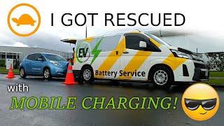 Out of charge: Rescued by the AA's mobile battery service!