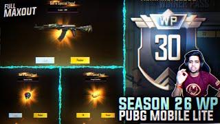 PUBG Mobile Lite Season 26 Winner Pass 30 WP Max Out | New Season Full Max Out