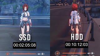 Wuthering Wave SSD vs HDD Loading Time Comparison