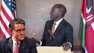 WHY DO YOU BLOCK ME!!LISTEN PRESIDENT RUTO ASK USA SPEAKER MIKE JACKSON FACE TO FACE BEFORE CONGRESS