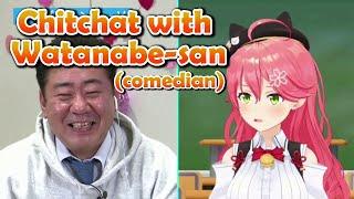 Miko participates in the chit-chat program with a japanese comedian who is also Vtuber fan