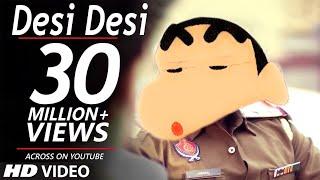 Desi Desi Na Bolya Kr Chori Haryanvi song | Shinchan in hindi | shinchan voicecover  | road to 1k