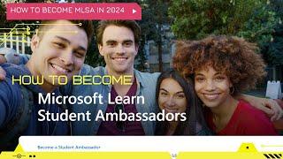 How to Become Microsoft Student Ambassador in 2024 | Full Update Procedure | MLSA Step by Step