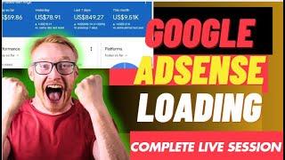 Google AdSense Loading Method Full Course | 100% Safe Method Earn | Live Session