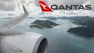 Full Flight–Qantas Sydney to Great Barrier Reef Airport (Hamilton Island) QF578 Boeing 737-800