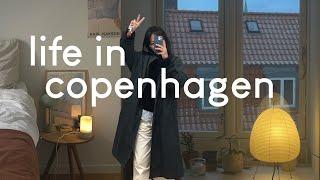 life in copenhagen | working in a cafe, unboxing my akari lamp, christmas shopping & freelance job