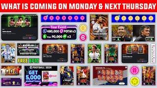 What Is Coming On Tomorrow & Next Thursday In eFootball 2024 || Free Epic Players & Free Coins