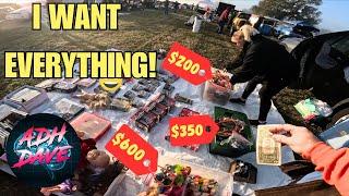 I had to buy it all from her at the flea market!