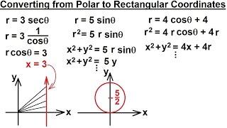 PreCalculus - Polar Coordinates (4 of 35) Converting From Polar to Rectangular Coordinates