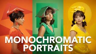 Monochromatic Color Portraits - 3 Easy Setups