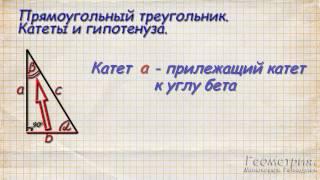 Что такое синус, косинус и тангенс угла в прямоугольном треугольнике. Часть 1