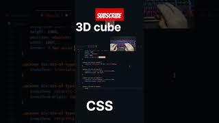 3D cube Animation