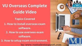 VU overseas student exam complete guide PART 2 | solved vu past papers 