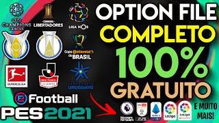 PES 2021 OPTION FILE COMPLETO 100% C/ LIBERTADORES, SÉRIE B, BUNDESLIGA, TODOS TIMES E SELEÇÕES (V4)