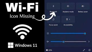 Fix Wi Fi Icon Not Showing Problem on Windows 11/10 | How To Fix Wifi Icon Missing (2024)