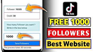 🟦Free 1000 TikTok  Followers Website  Free Tiktok followers Hack 2022 || (Working method )