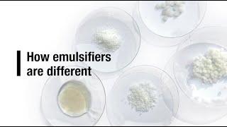 How emulsifiers are different