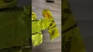 unboxing birthday foil balloon set 