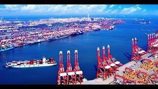 Port of Shanghai. The world's largest deep-water port by cargo turnover.