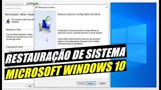 Como Usar o Recurso Restauração de Sistema No Windows 10