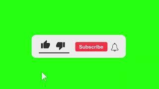 YouTube like subscribe bell icon buttons green screen End Screen #intecsols