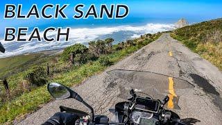 Black Sand Beach California | MOTO Coast Run Pt. 3 | BMW GS Adventure Motorcycle Tour