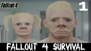 Fallout 4 Survival Beta Let's Play - Part 1 - Fresh Start