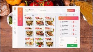 C# UI Design - POS Restaurant Design -  "  Burak Özdemir "  Visual Studio Dashboard Winform App GUNA