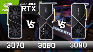 RTX 3070 vs RTX 3080 vs RTX 3090 Gaming Benchmarks 1440p / 4K