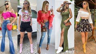 MODA JUVENIL 2021 MUJER OUTFITS CASUALES MODERNOS Y JUVENILES DE MODA 2021