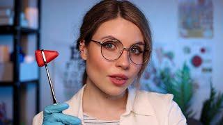 ASMR Realistic Cranial Nerve Exam | Eye Exam,Hearing Test,Smell,Taste,Sensation | Medical Roleplay