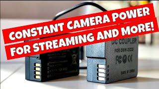 Constant Power for Lumix G7 G80 G85 or Other DSLR cameras for streaming or long recordings