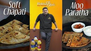 venkatesh bhat makes soft chapathi | aloo paratha | சப்பாத்தி recipe | chapati | parata breakfast