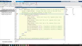 Matlab read text file line by line dxf file extract points