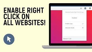 How to Enable Right Click on Any Website | Force Right Click on Blocked Websites