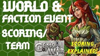 WORLD EVENT SCORING EXPLAINED | Gems of War Teams for Deep Hive & World Event guide