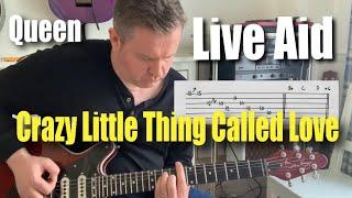 Queen Crazy Little Thing Called Love Live Aid Guitar Tab Play Along