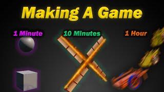 Can a Game Dev Make a Game in 1 Minute?