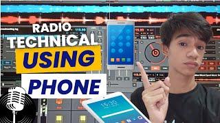 Radio Broadcasting Technical (USING PHONE) Virtual DJ Tutorial
