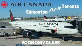 Air Canada REDEYE FLIGHT Edmonton to Toronto Airbus A321 TRIP REPORT