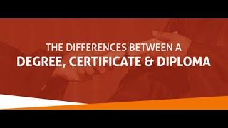 The BIG Differences Between Diploma, Degree, & Certificate