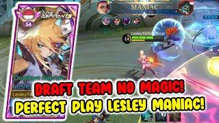 Helcurt Mid Yang Terpaksa! No Magic No Problem = Maniac | Global Lesley Build Tersakit