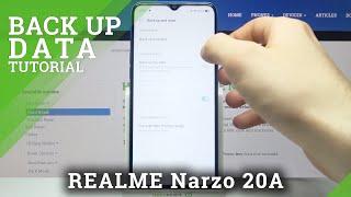 REALME Narzo 20A and Google Account Options – Start Google Backup