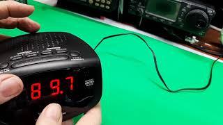 TRRS #2018 - Westclox Digital AM/FM Clock Radio