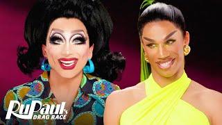 The Pit Stop S15 E13  | Bianca Del Rio & Naomi Smalls Pose! | RuPaul’s Drag Race S15