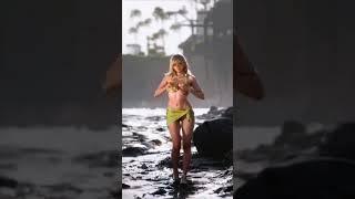 Green Bikini Elf Dance #ai #dance #beach #green