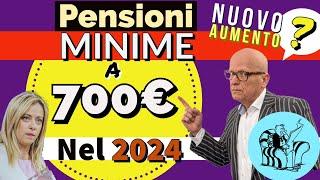  NOVITÀ PENSIONI  MINIME a 700 EURO, NUOVO AUMENTO nel 2024 ️