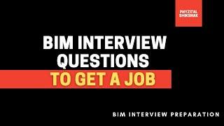 BIM Interview Questions - Advanced | Intermediate Level Job Interview for Revit | Phyzital Shikshak