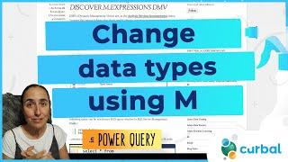 Quickly change data types with M language in Power Query
