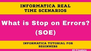 Stop errors in Informatica | Informatica interview questions and answers | Informatica tutorial